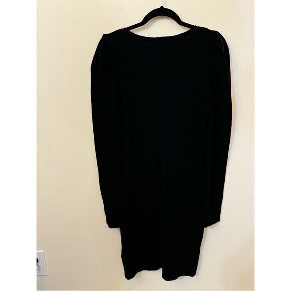 Nation Ltd Black Puff Sleeve T Shirt Dress L - Picture 3 of 6